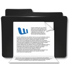 Image result for word icon black