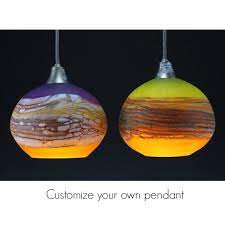 Blown Glass Pendant Light Create Your
