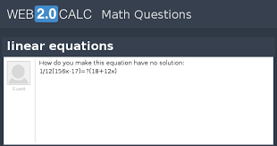 View Question Linear Equations