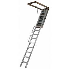 louisville attic ladder aluminum 10