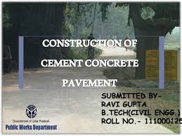Construction Of Cement Concrete Road