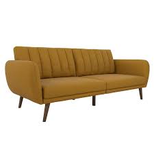 novogratz brittany mustard linen futon
