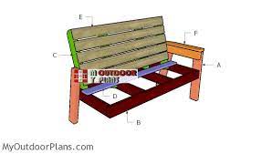 Large Outdoor Bench Plans Myoutdoorplans