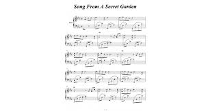 bản nhạc song from a secret garden