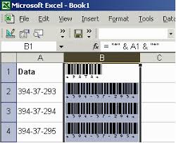 barcoding in microsoft excel
