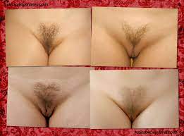 Nude women with pubic hair