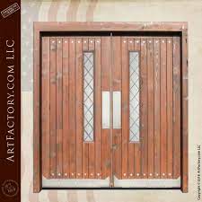 Wooden Double Church Doors With Custom