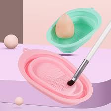 foldable makeup cosmetic brush cleaner