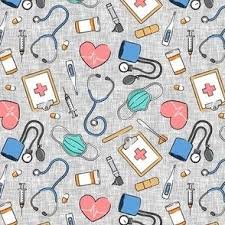nurse doctor fabric wallpaper and home
