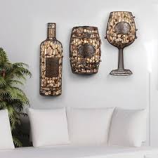 Metal Wine Bottle Wall Decor Cork Cage