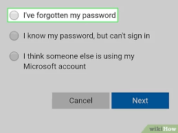 The options you see here are the options available to reset password for your account. How To Reset A Lost Hotmail Password With Pictures Wikihow