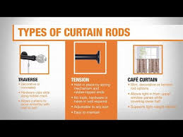 types of curtain rods the