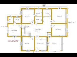 4 Bed Room East Face House Plan 4bhk