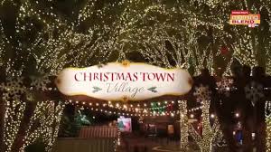 christmas town village at busch gardens