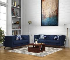 Buy Berlin 3 2 Fabric Sofa Set Indigo