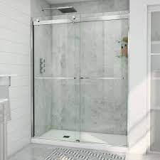 semi frameless byp shower door