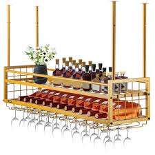 vevor ceiling wine gl rack 46 9 x