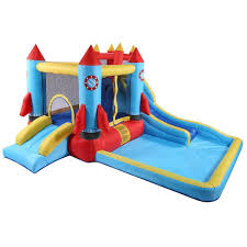 inflatable bounce houses double slide