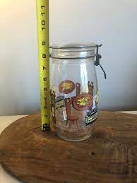 Vintage Glass Jar With Clamp Lid Made