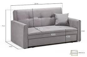 sofa bed 2 seater double with large