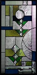 Art Deco Stained Glass Panel Modern