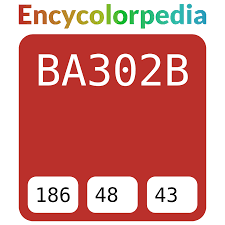 Australian Standard As2700 R13 Signal Red Ba302b Hex