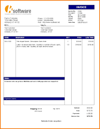 Free Invoice Template Pdf Receipt Forms Fillable Contractor