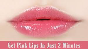 how to get pink lips in just 2 minutes