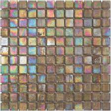 Satin Cubes Iridescent Glass Mosaic