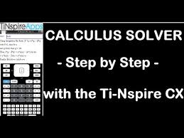 1 Calculus Solver Ti Nspire Cx
