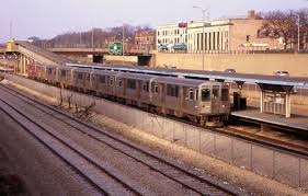 Oak Park Avenue station on the Douglas Park branch