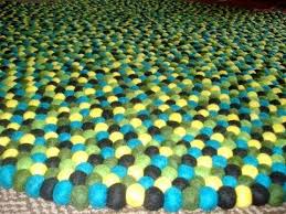 green tone combination rug
