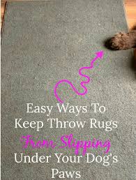 easy ways to keep throw rugs from