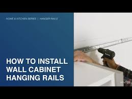 Install Cabinet Hanger Rails