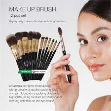 jual make up brush set profesional 12