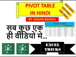 excel pivot table hindi you