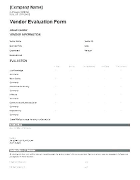New Supplier Form Template Budget Vendor Excel Use This