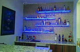 Glass Bar Shelves