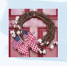 Welcome your family and friends into your home with this fun american map door mat. 22 Best 4th Of July Wreaths How To Make A Fourth Of July Wreath