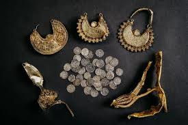 1 000 year old gold earrings and silver