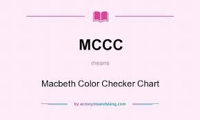 Mccc Macbeth Color Checker Chart In Undefined By