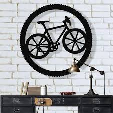 Black Wooden Cycle Wall Art Size 11 5