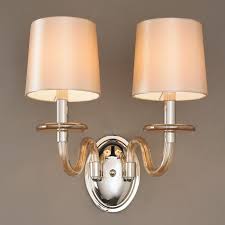 Modern Blown Glass Double Wall Sconce