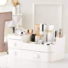 table makeup storage box drawer desktop