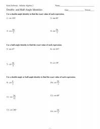 Double Half Angle Identities Kuta