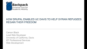 How Drupal 8 Enabled Uc Davis To Help Syrian Refugees Regain