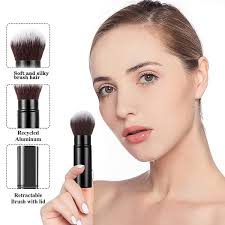 retractable makeup brushes travel face