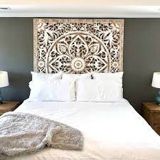 King Bed Headboard Large Wood Wall Art