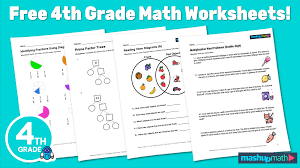 free 4th grade math worksheets