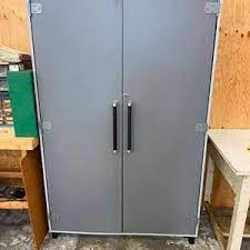 coleman locking jumbo storage cabinet
